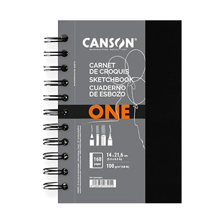Blok na spirali Canson ONE 80 ark. 100 g/m2 14 x 21.6 cm