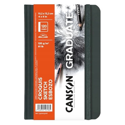Szkicownik Canson Graduate Croquis A6, twarda oprawa
