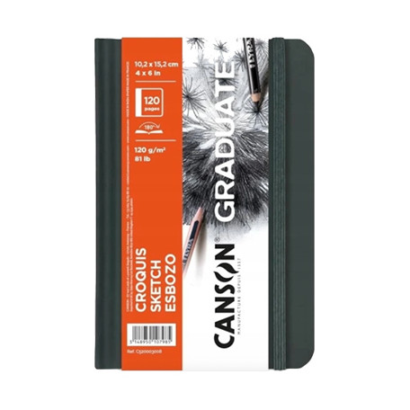 Szkicownik Canson Graduate Croquis A6, twarda oprawa