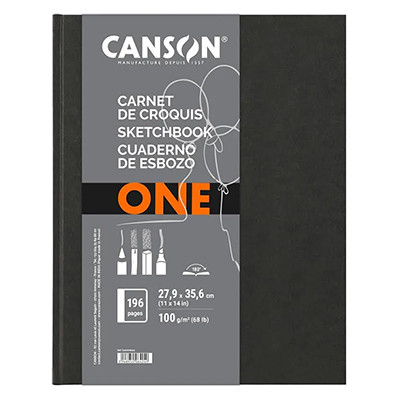 Szkicownik Canson ONE szyty, 98 ark. 100 g/m², 27.9 x 35.6 cm