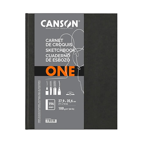 Szkicownik Canson ONE szyty, 98 ark. 100 g/m², 27.9 x 35.6 cm