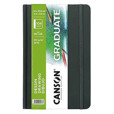 Szkicownik Canson Graduate Drawing A5, 160 g, 52 ark.