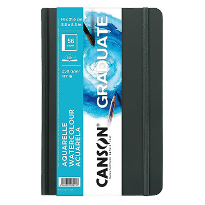 Szkicownik Canson Graduate Watercolour A5, 250 g/m², 28 ark.