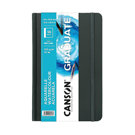 Szkicownik Canson Graduate Watercolour A5, 250 g/m², 28 ark.