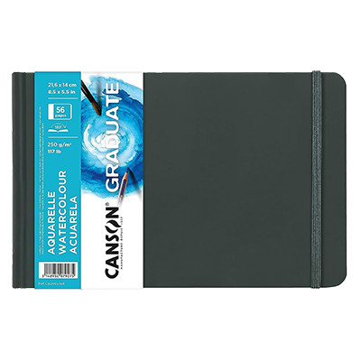Szkicownik Canson Graduate Watercolour A5, 250 g/m², 28 ark.