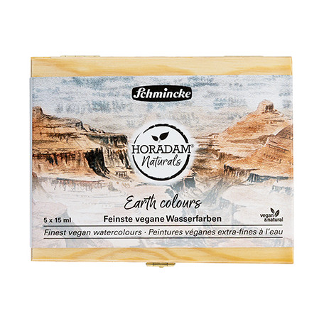 Earth Colours, zestaw akwareli Horadam Naturals Schmincke, 5 x 15 ml