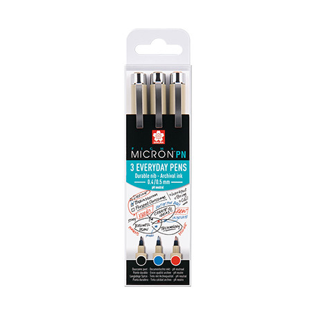 Set of 3, Pisaki Pigma Micron PN, Sakura