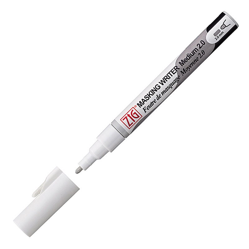 Masking Writer 2.0 mm, pisak z płynem maskującym Kuretake