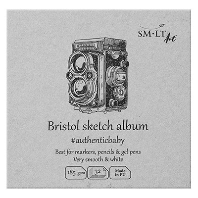 Bristol blok szyty SMLT 9 x 9 cm, 185 g