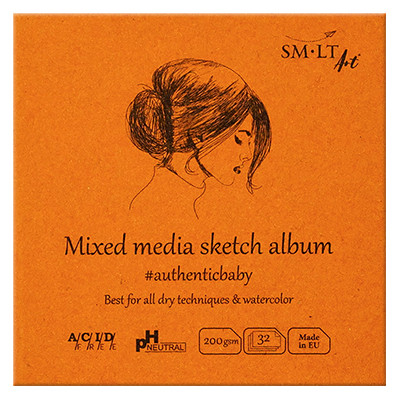 Blok Mixed Media sketch album SMLT 9 x 9 cm, 200 g