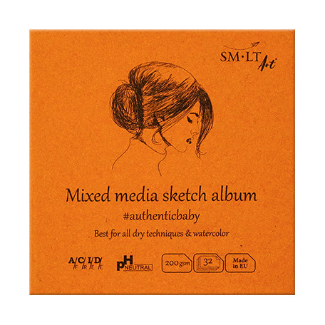 Blok Mixed Media sketch album SMLT 9 x 9 cm, 200 g