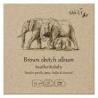 Blok rysunkowy Brown Sketch Album SMLT, 9 x 9 cm