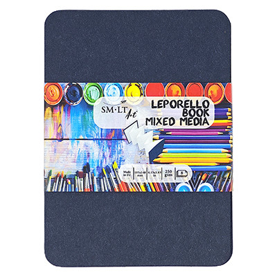 Leporello Book Mixed Media SMLT 10.5 x 14.8 cm