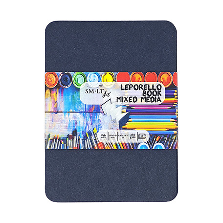 Leporello Book Mixed Media SMLT 10.5 x 14.8 cm