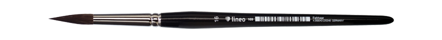 round brush natural squirrel lineo 103