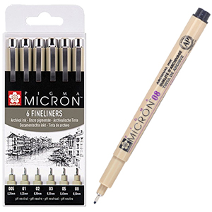 Cienkopisy Sakura Pigma Micron